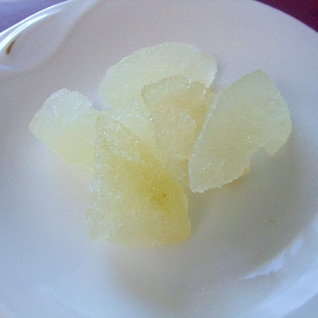 晩白柚の砂糖漬け
